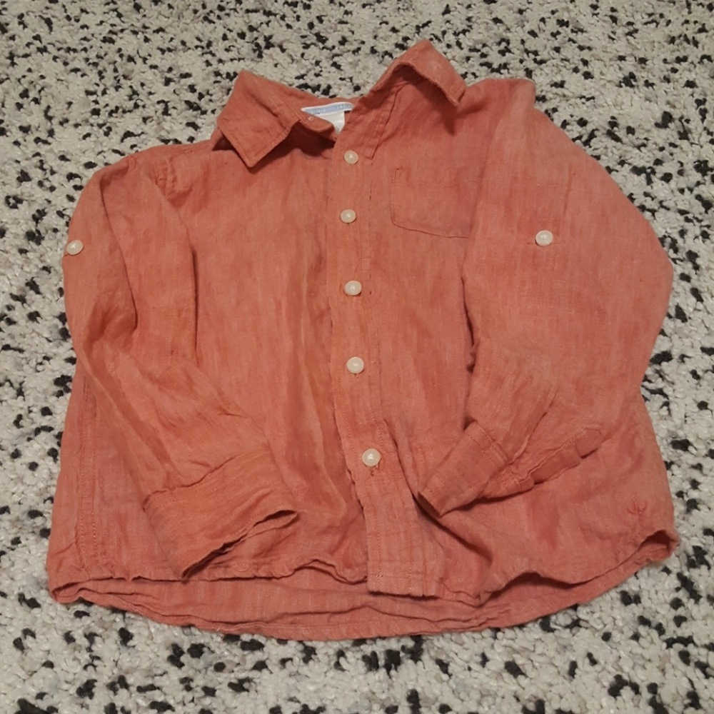 Boy's Janie and Jack linen button down